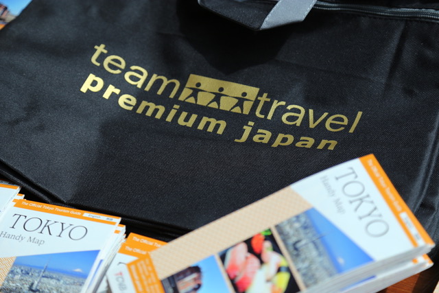 Tasche gebrandet mit dem Logo teamtravel